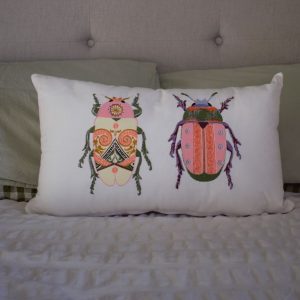 beetles cushion cover