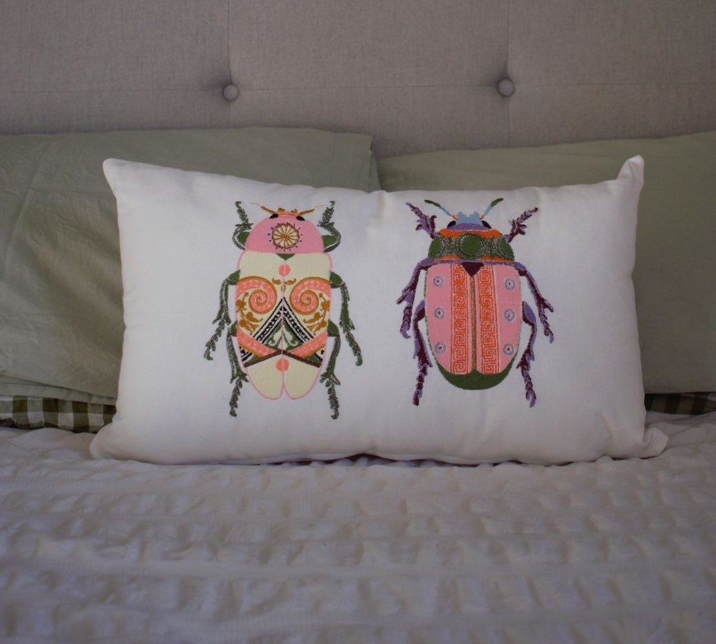 beetles cushion cover beetles cushion cover