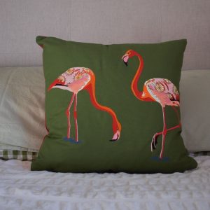 flamingos cushion cover